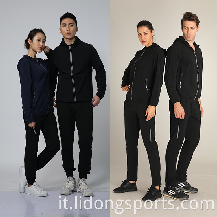 Hot Sale Sports Abbigliamento Abbigliamento per pista da pista da pista per palestra logo tracce sport realizzati in Cina